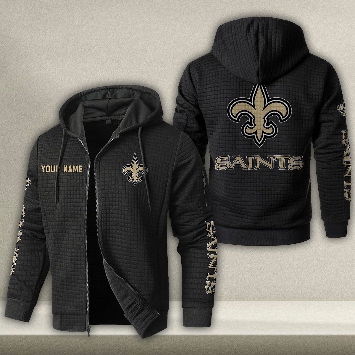NO x NFL Quilted Zip Hoodie DatND DVT