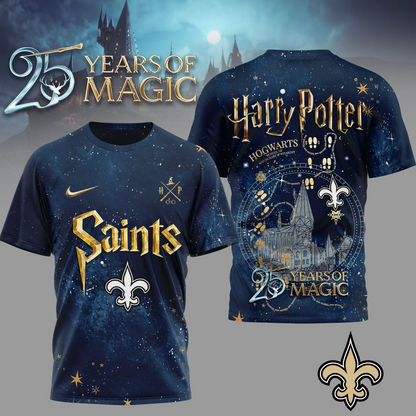 NOS Premium NFL Harry Potter 25 Years Of Magic 3D Shirt DDT CTND