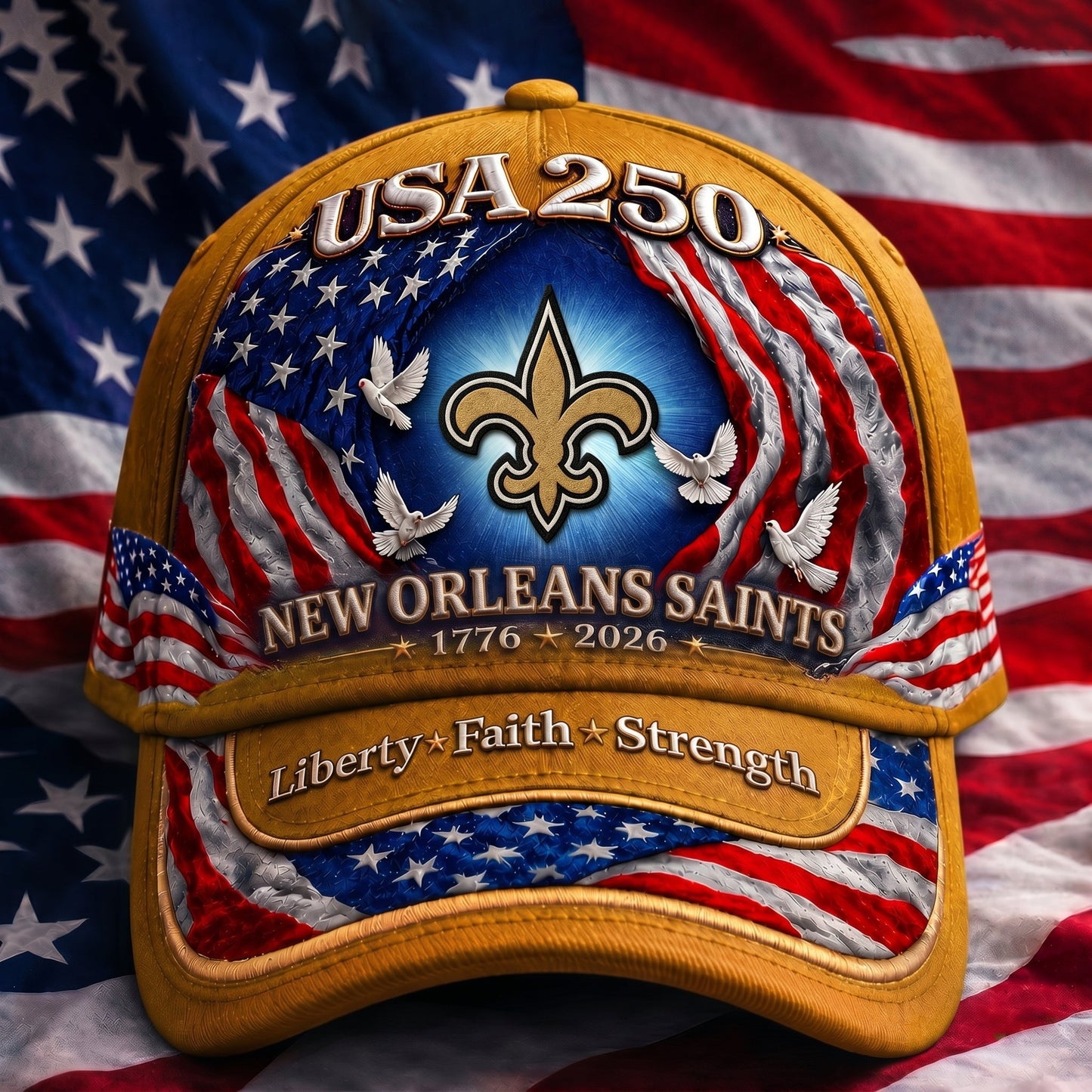 Premium NFL x NOS 250 Years  Anniversary Of Freedom  Cap 220626