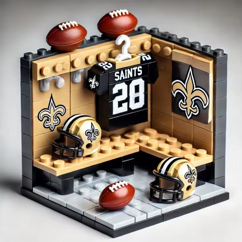 NFL Teams Custom Building Blocks Creative Peripheral Gift Model Toy Mini Changing Room Professional Football League Teams DDT HLP HLPHUONG