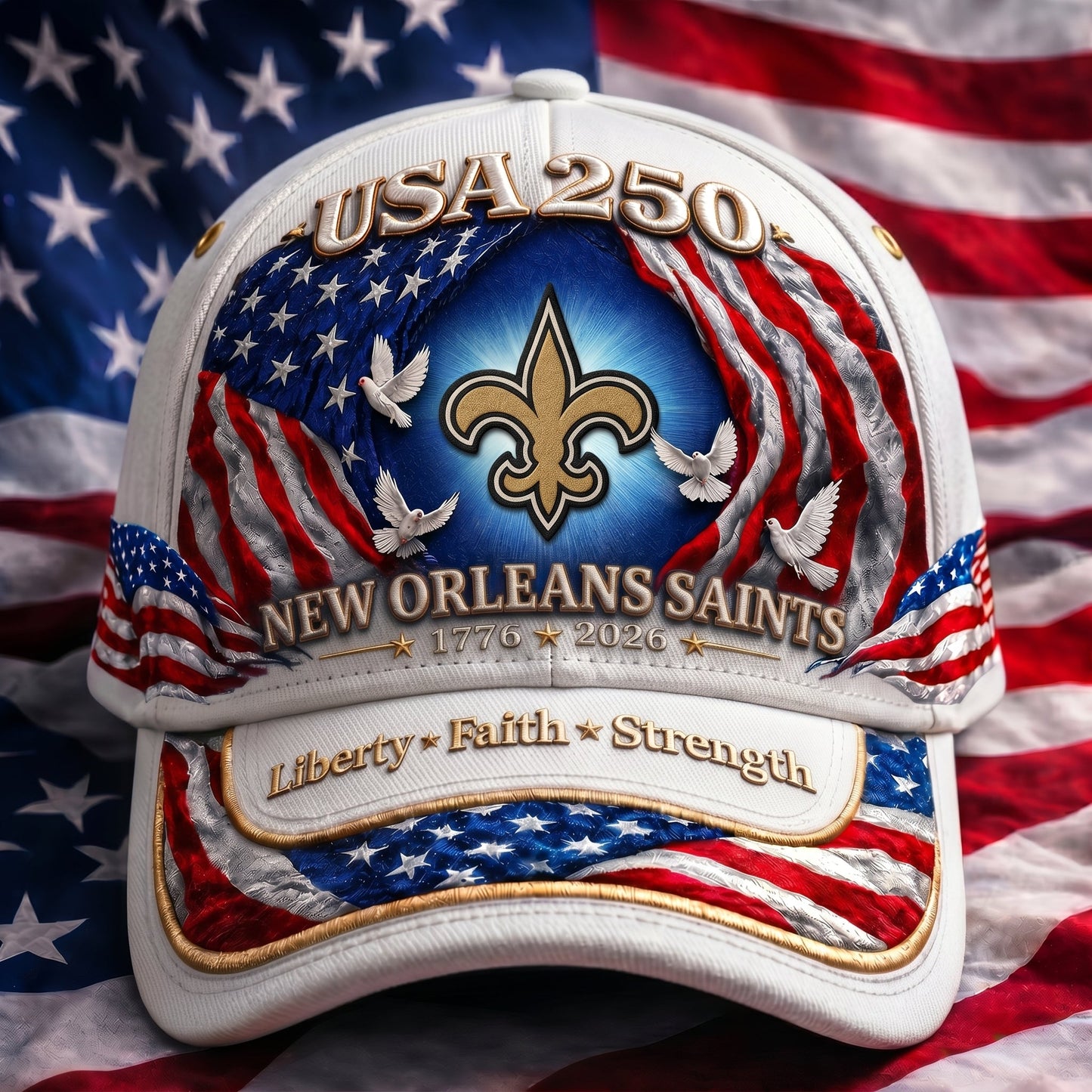 Premium NFL x NOS 250 Years  Anniversary Of Freedom  Cap 220626