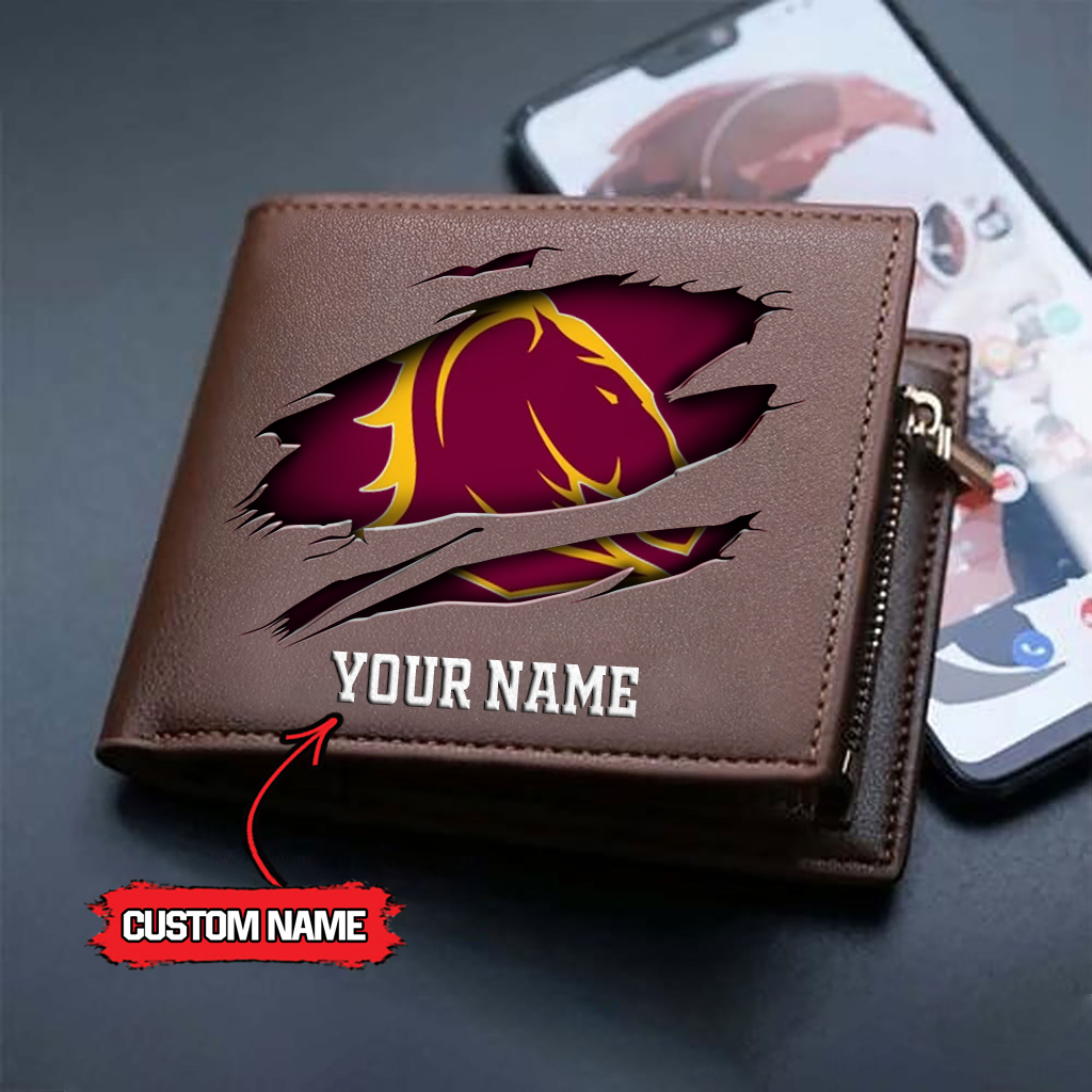 NRL x BB Custom Name Leather Wallet HLP 3026 HLPHUONG