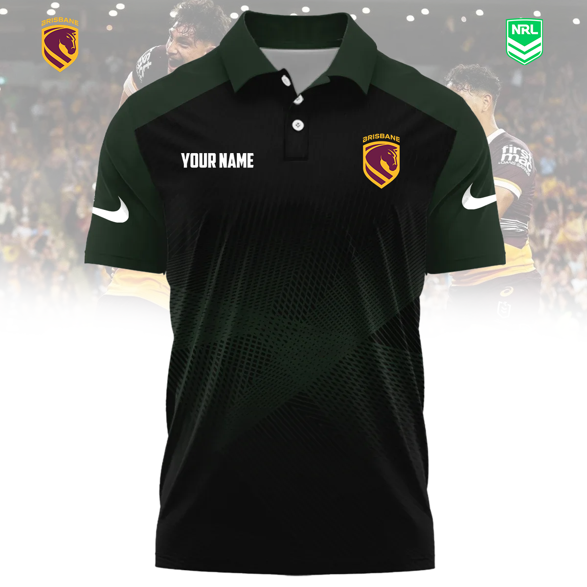 NRL x BB Sport Custom Name Premium Polo Shirt HLP 090426 HLPHUONG