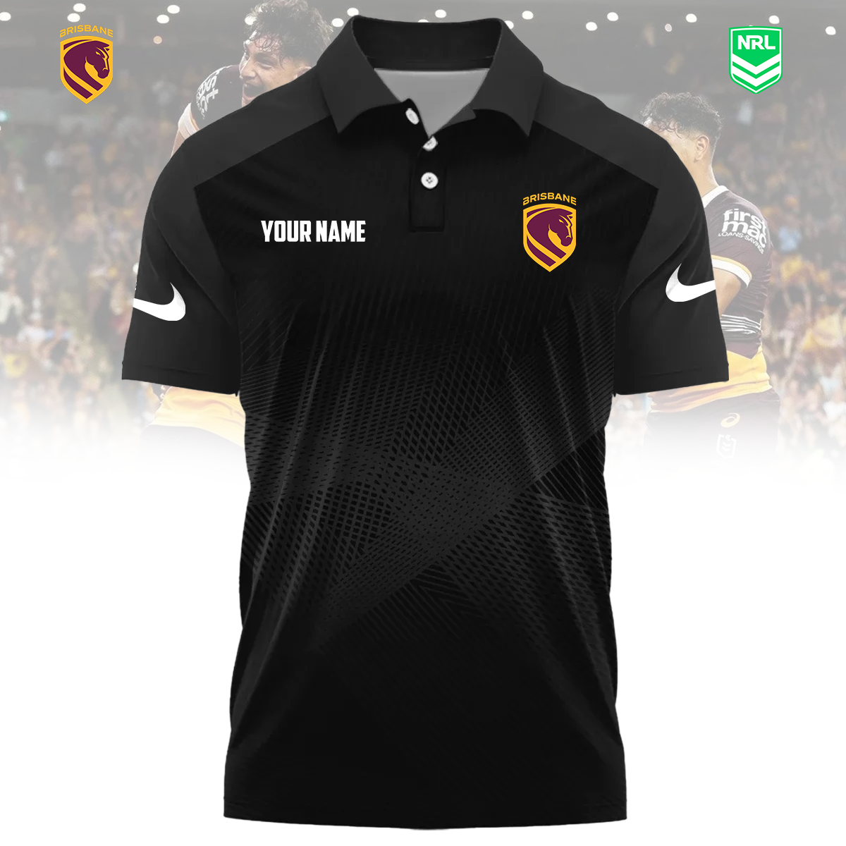 NRL x BB Sport Custom Name Premium Polo Shirt HLP 090426 HLPHUONG
