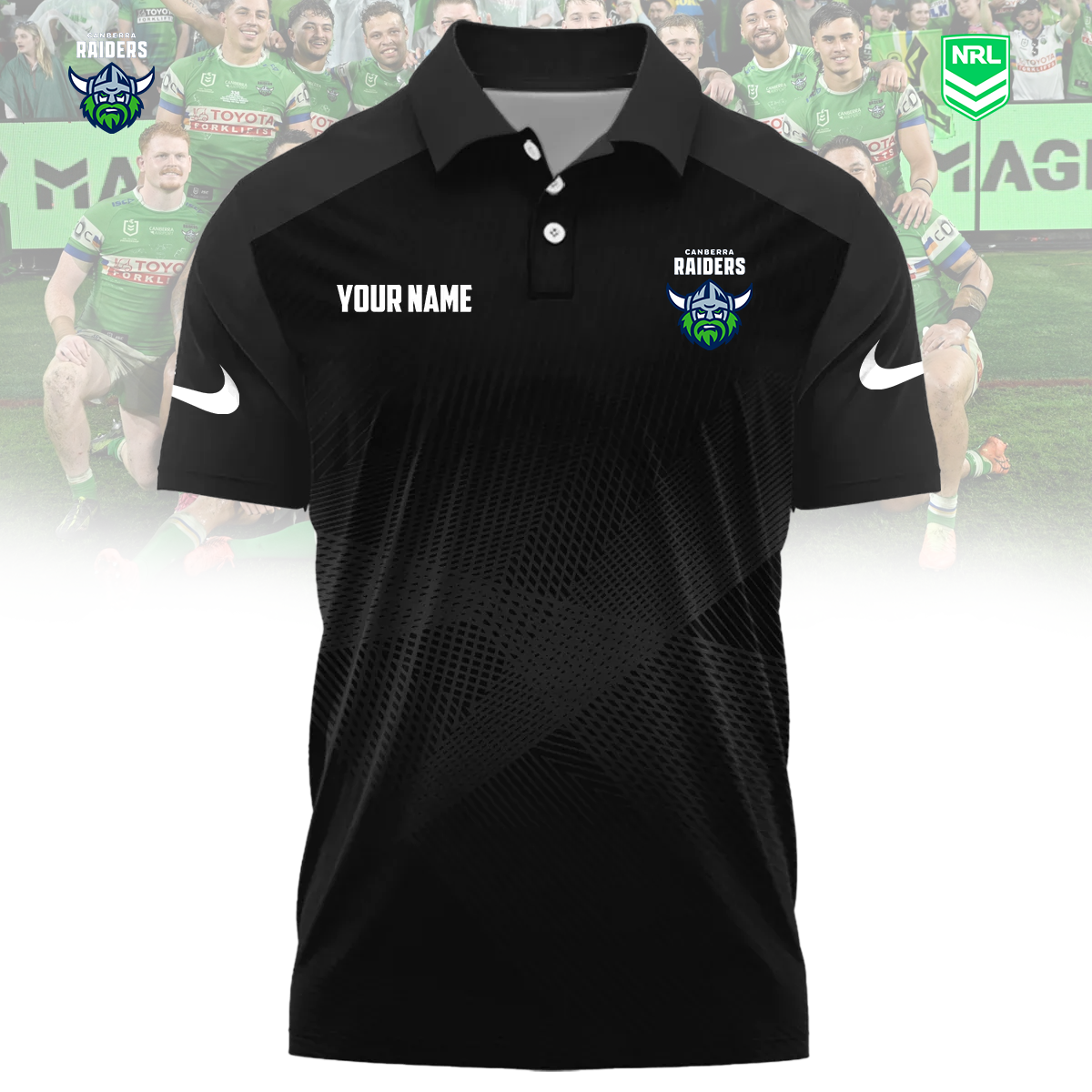 NRL x CR Sport Custom Name Premium Polo Shirt HLP 090426 HLPHUONG