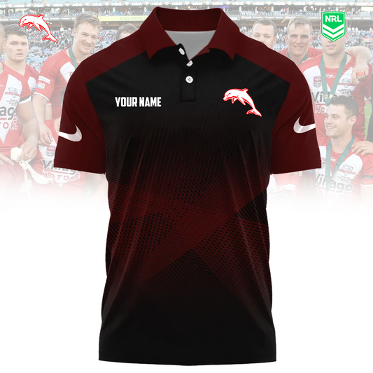 NRL x DOL Sport Custom Name Premium Polo Shirt HLP 090426 HLPHUONG
