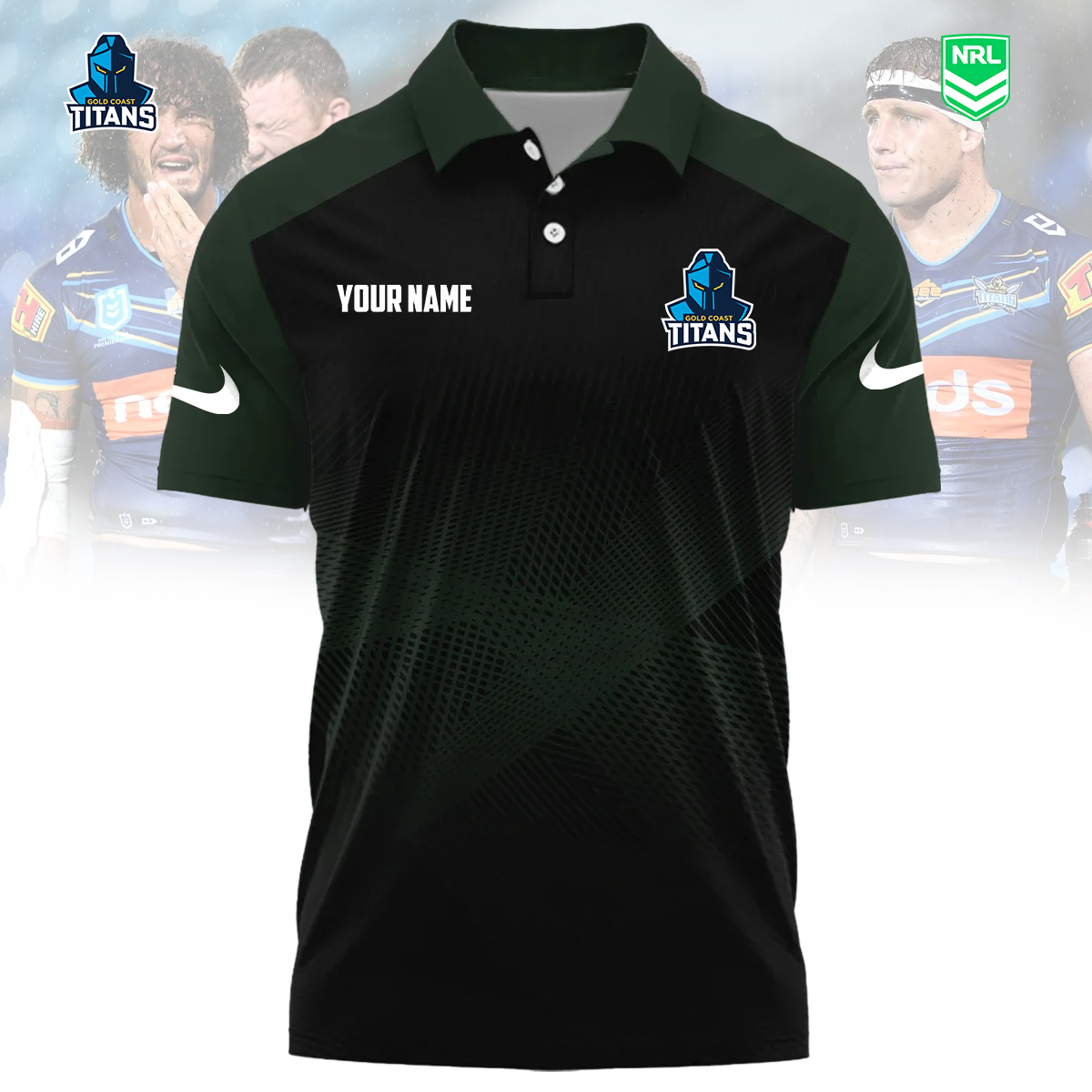 NRL x GCT Sport Custom Name Premium Polo Shirt HLP 090426 HLPHUONG