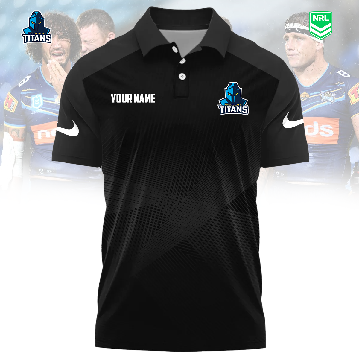 NRL x GCT Sport Custom Name Premium Polo Shirt HLP 090426 HLPHUONG