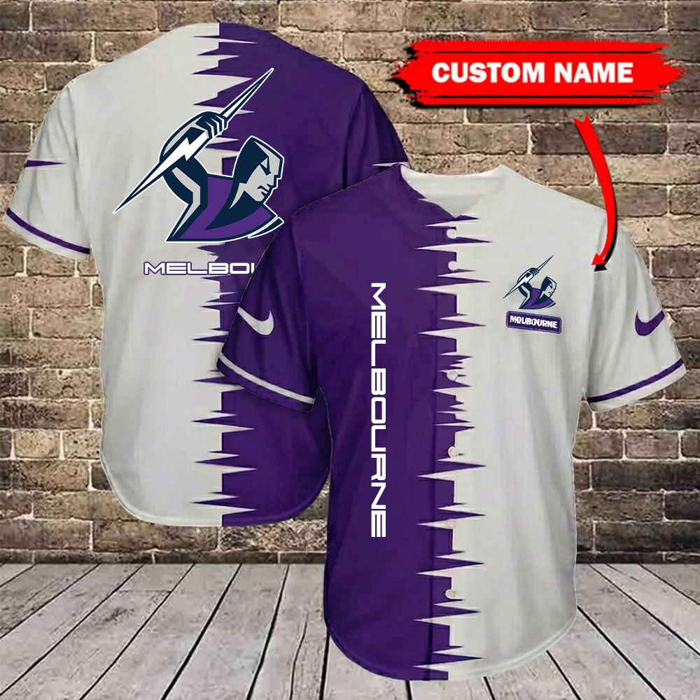 NRL x MS Bicolour Custom Name Baseball Jersey HLP 30426 LBN