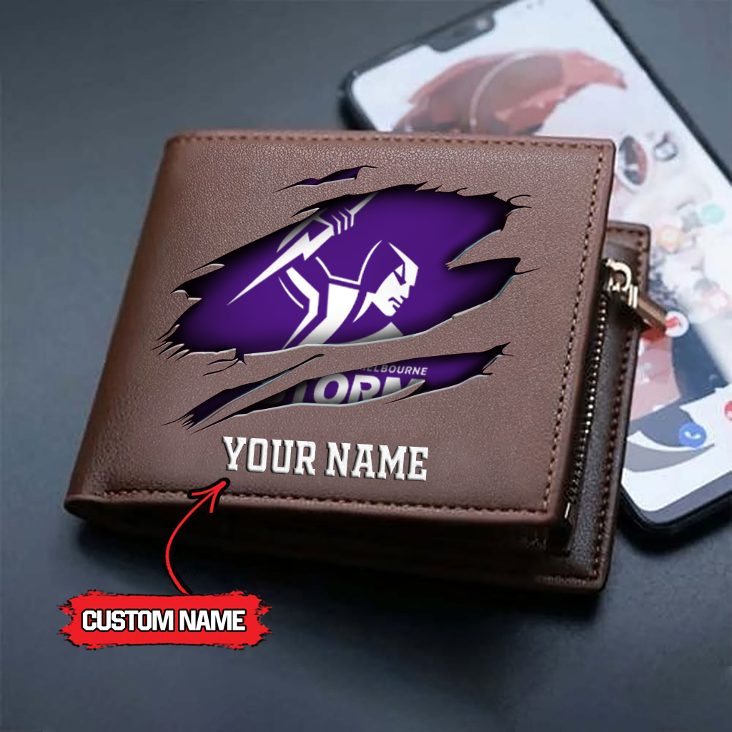 NRL x MS Custom Name Leather Wallet HLP 3026 HLPHUONG