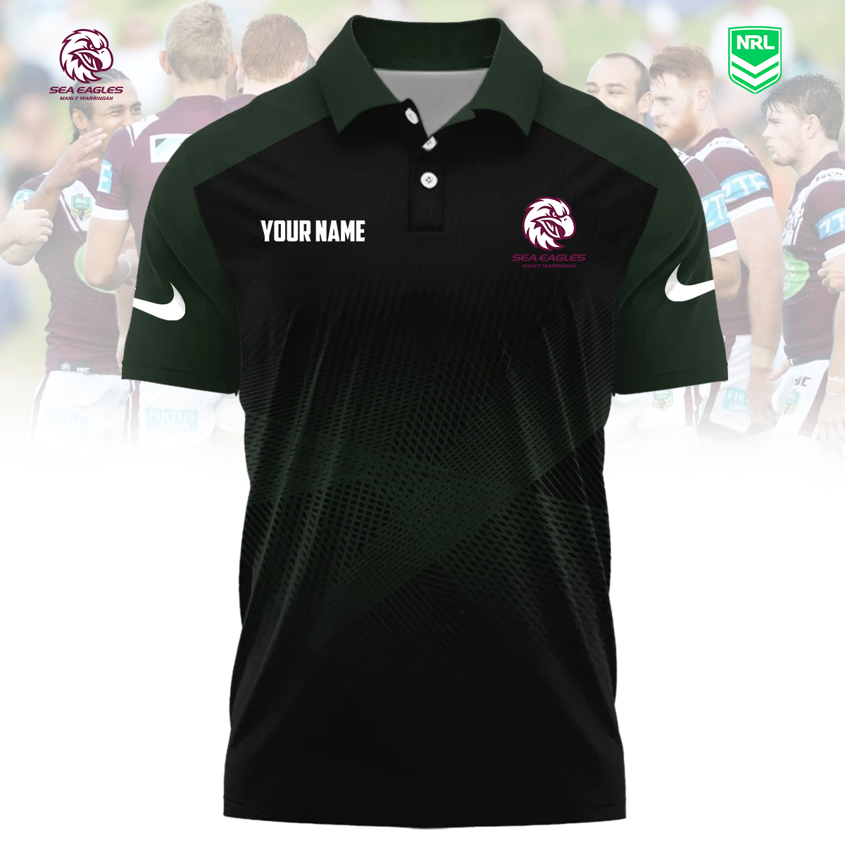 NRL x MSWE Sport Custom Name Premium Polo Shirt HLP 090426 HLPHUONG