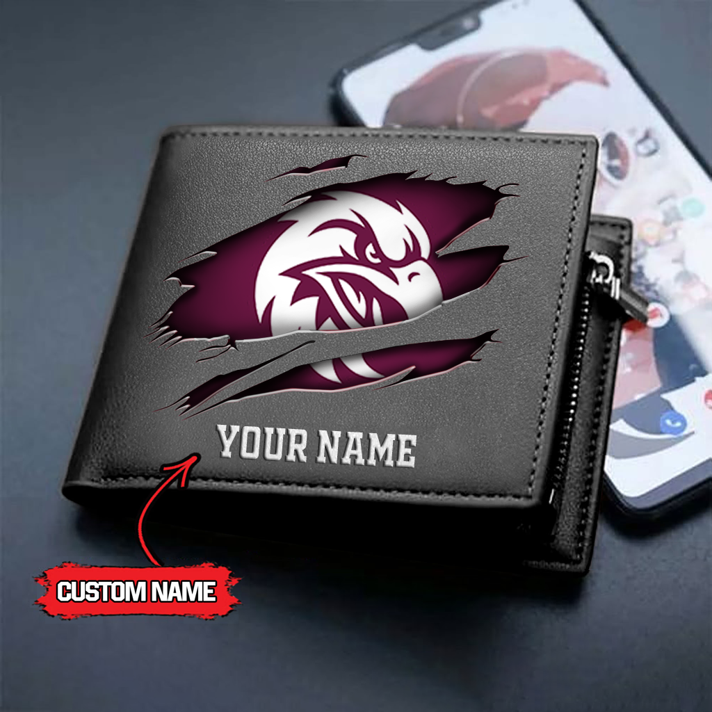 NRL x MWSE Custom Name Leather Wallet HLP 3026 HLPHUONG