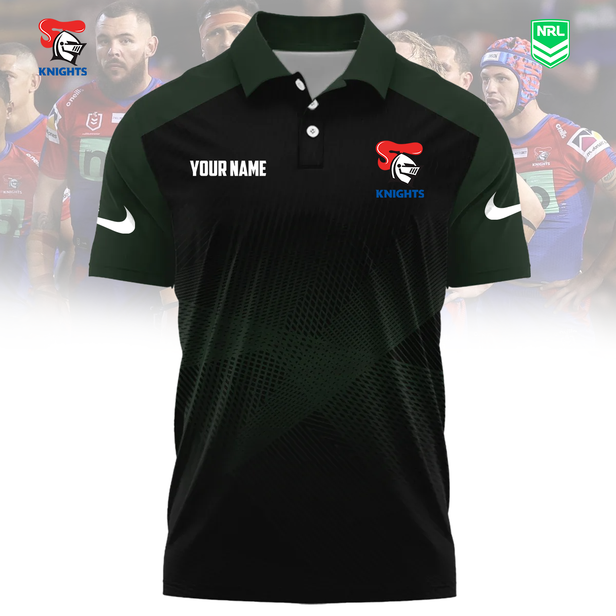 NRL x NK Sport Custom Name Premium Polo Shirt HLP 090426 HLPHUONG