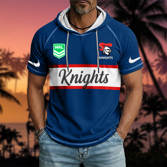 NRL x NK Sport Hooded Short Sleeve Shirt HLP 70426 HLPHUONG