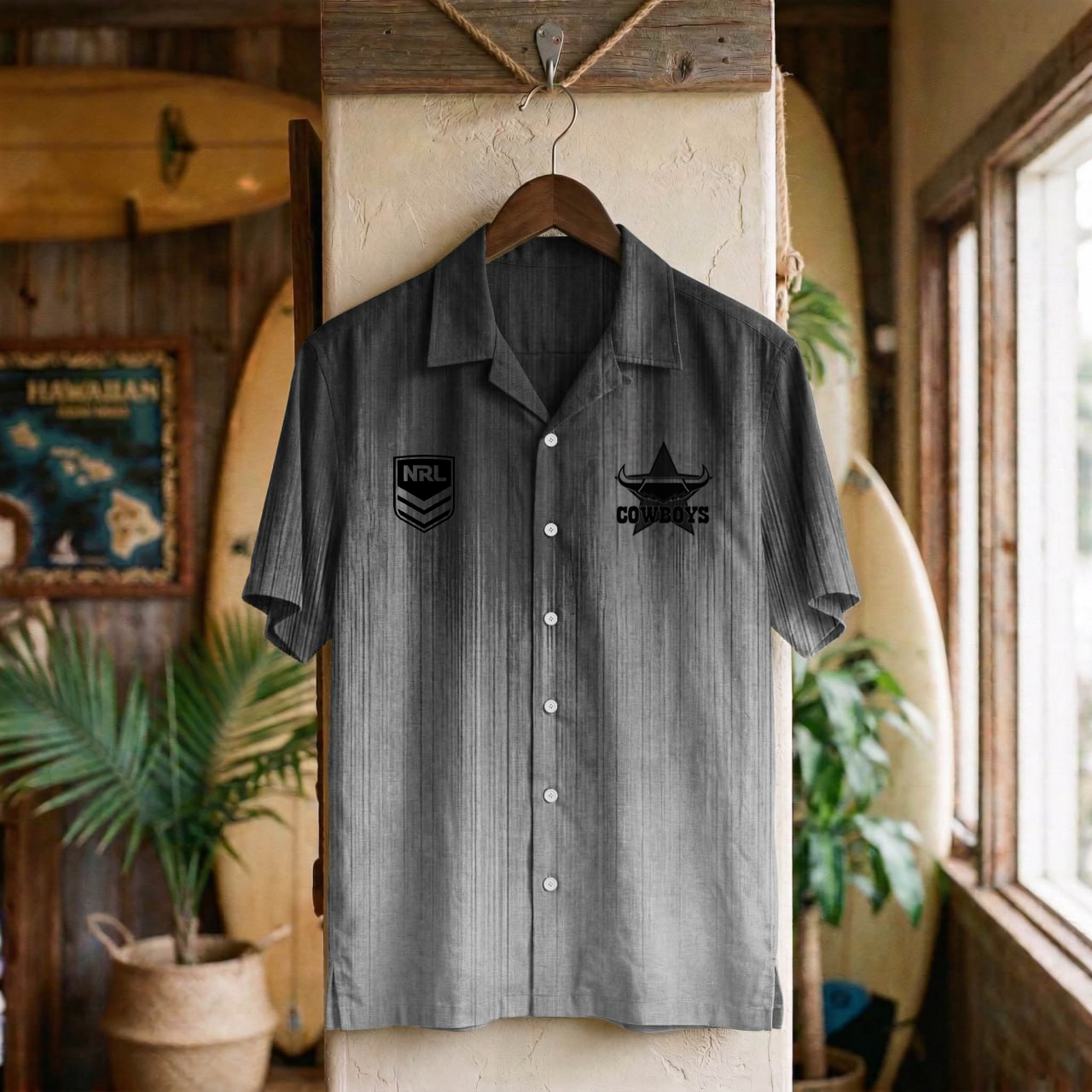NRL x NQC Ombre Hawaiian Shirt HLP 030426 LBN