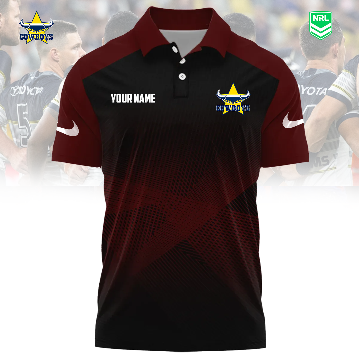 NRL x NQC Sport Custom Name Premium Polo Shirt HLP 090426 HLPHUONG