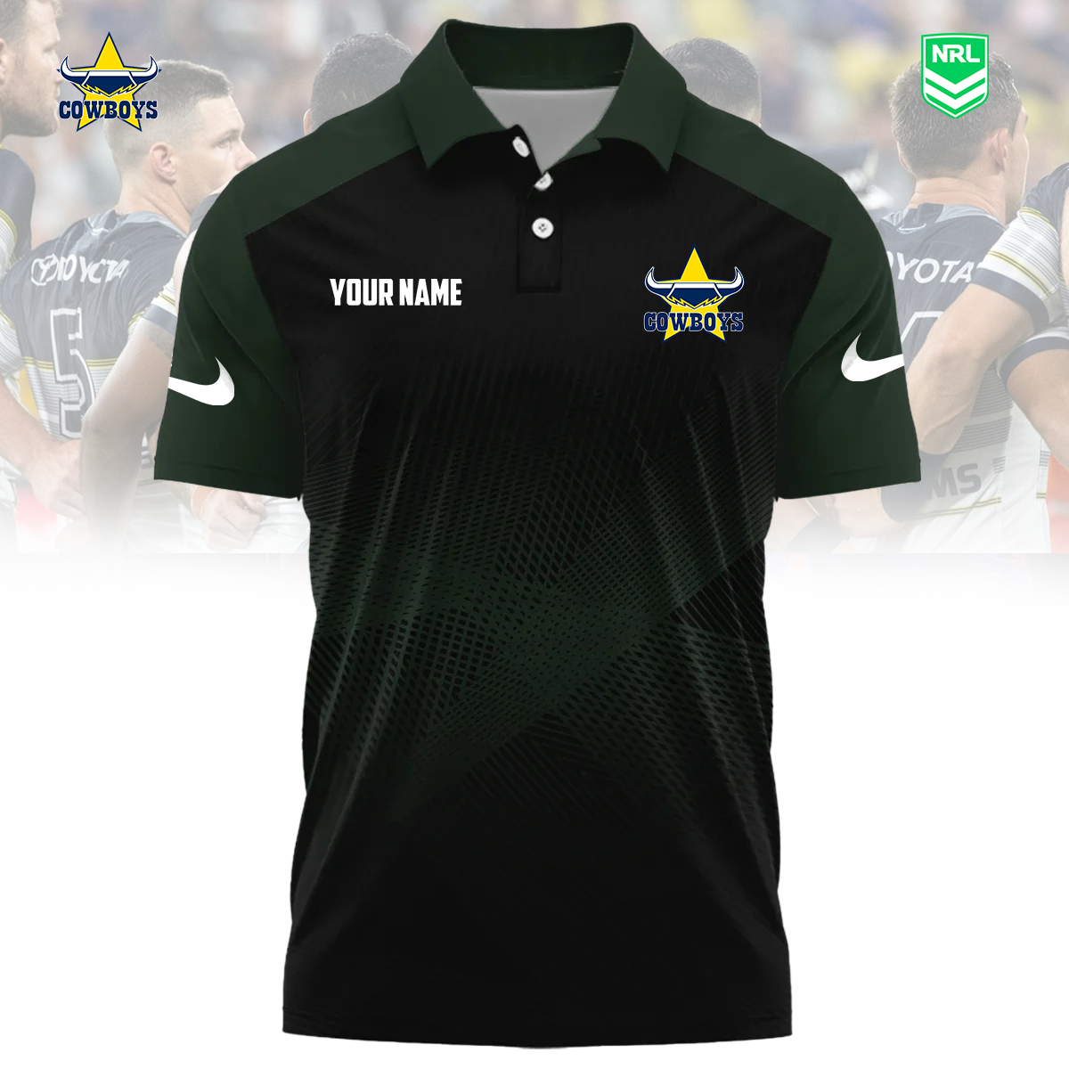 NRL x NQC Sport Custom Name Premium Polo Shirt HLP 090426 HLPHUONG