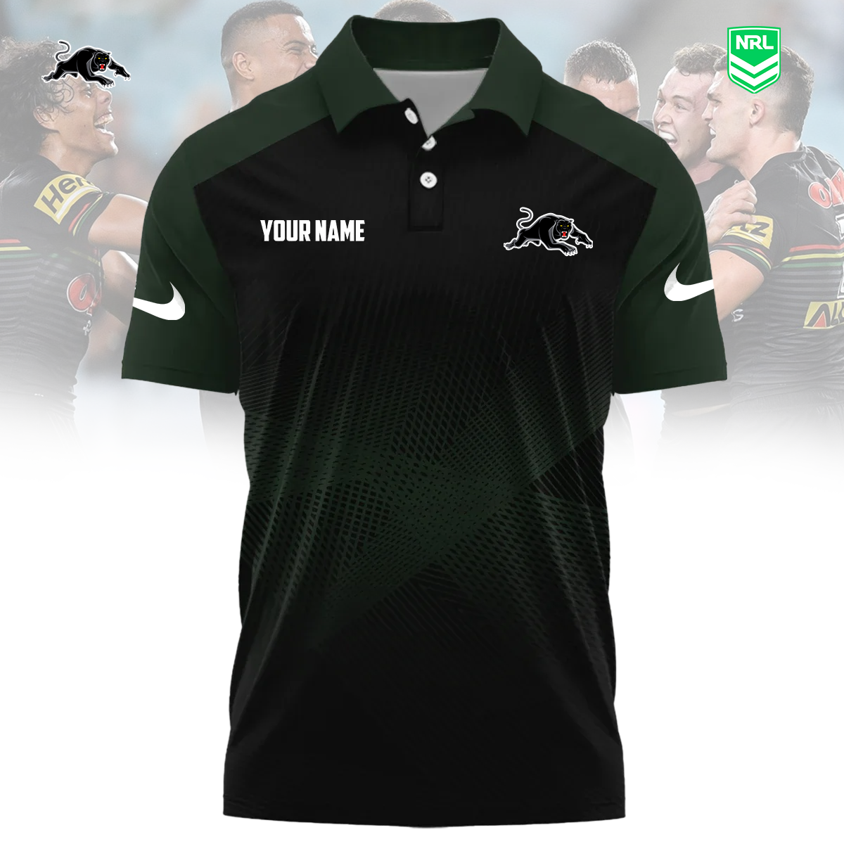 NRL x PP Sport Custom Name Premium Polo Shirt HLP 090426 HLPHUONG