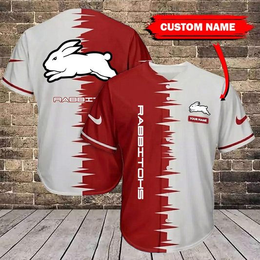NRL x SSR Bicolour Custom Name Baseball Jersey HLP 30426 LBN