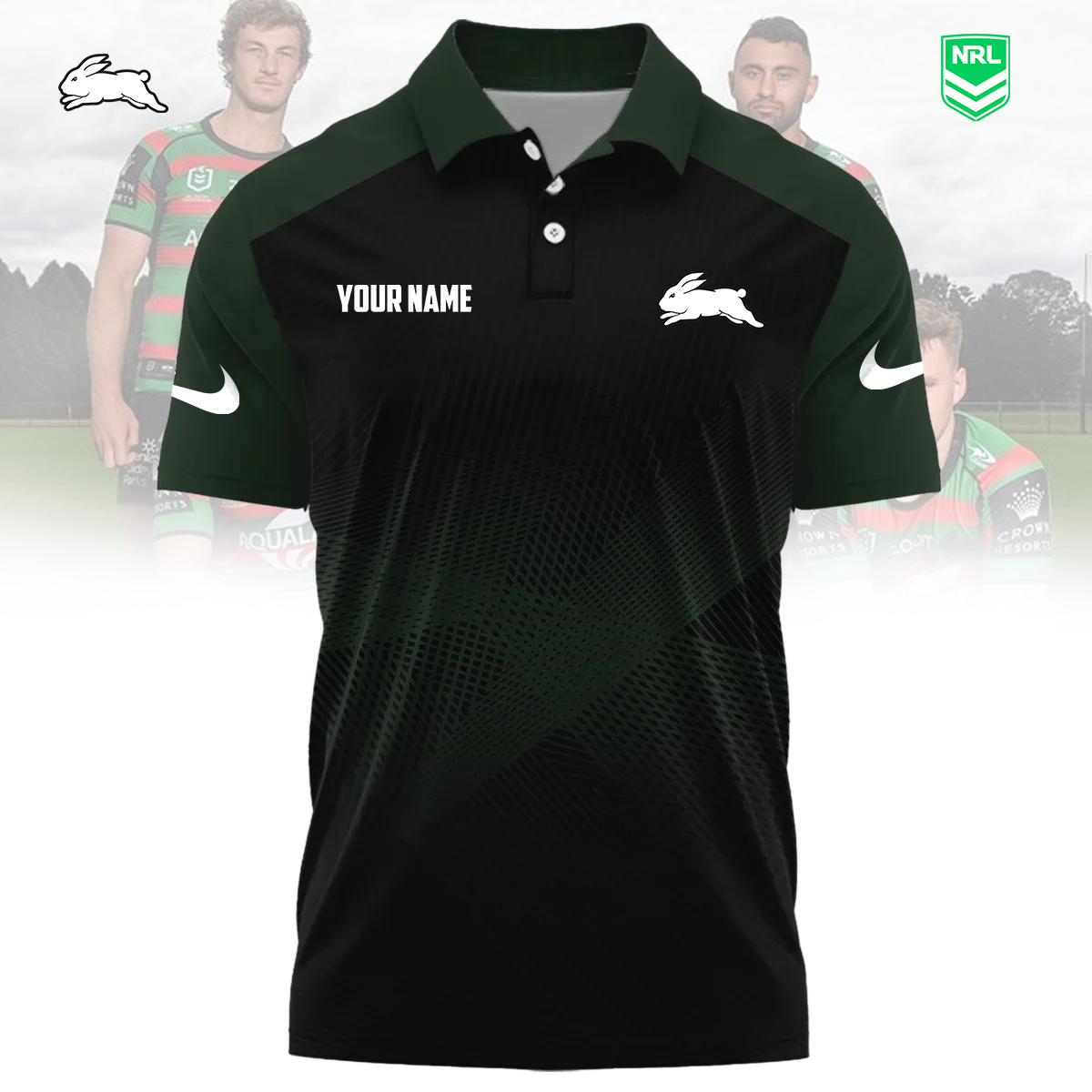 NRL x SSR Sport Custom Name Premium Polo Shirt HLP 090426 HLPHUONG