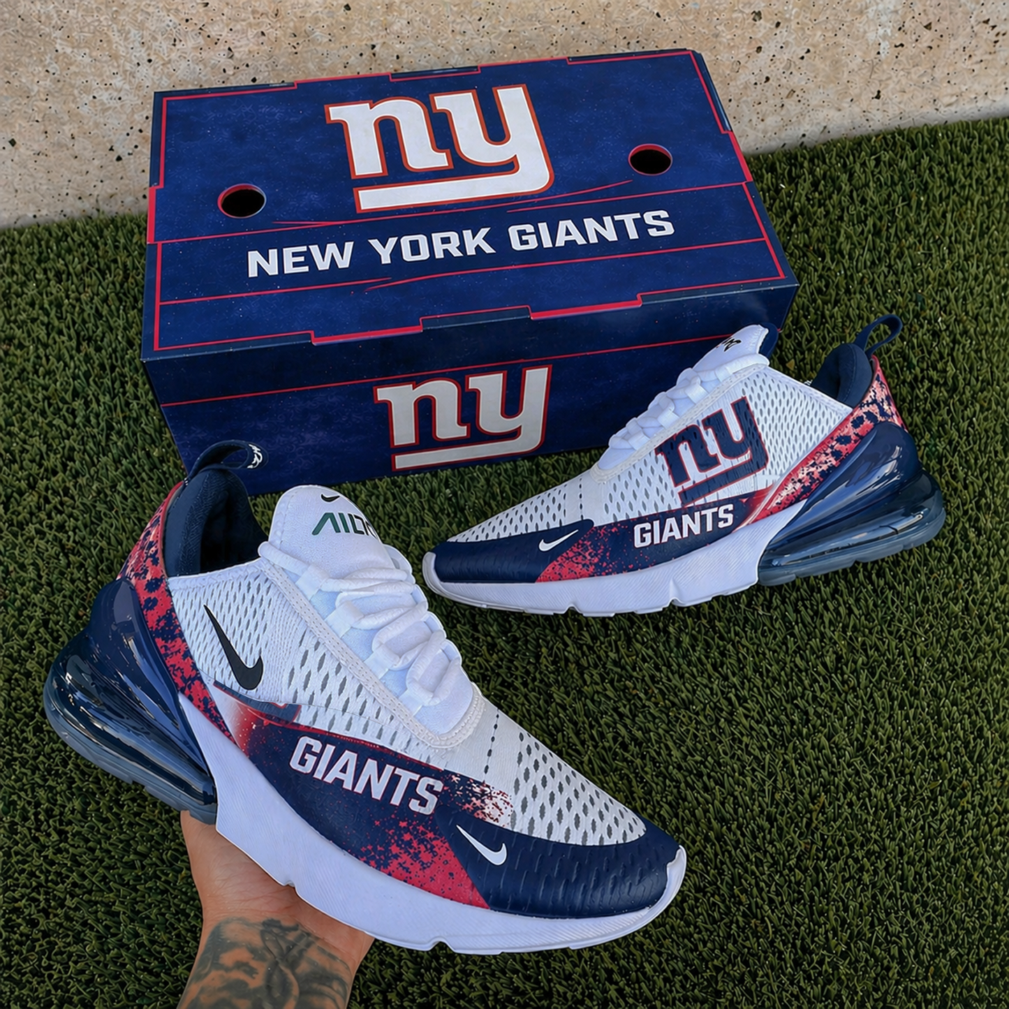 NYG x NFL Nike Air Max 270 Shoes 2104 DatND DVT