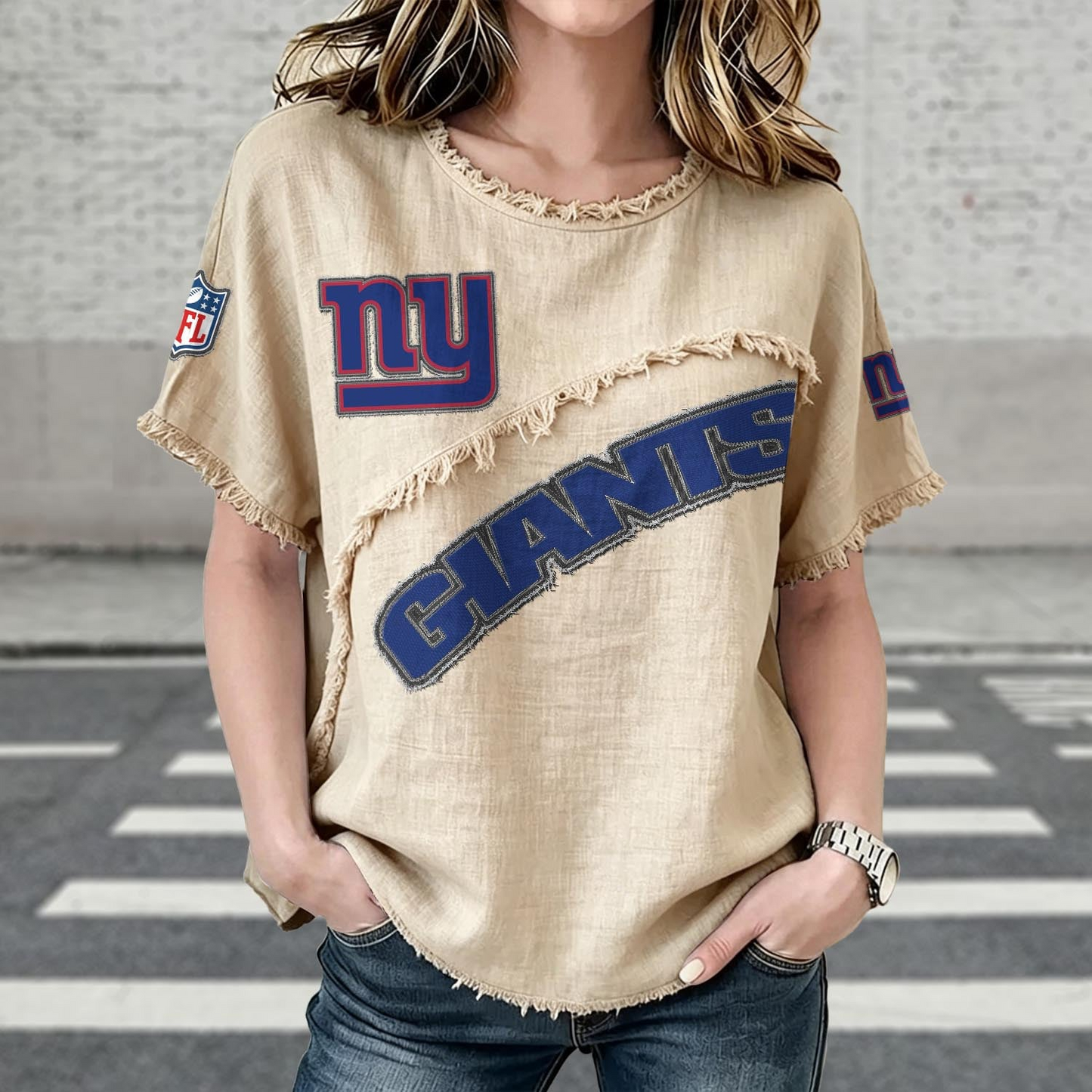 NYG x NFL Women’s Vintage O-Neck 2905 DatND DVT