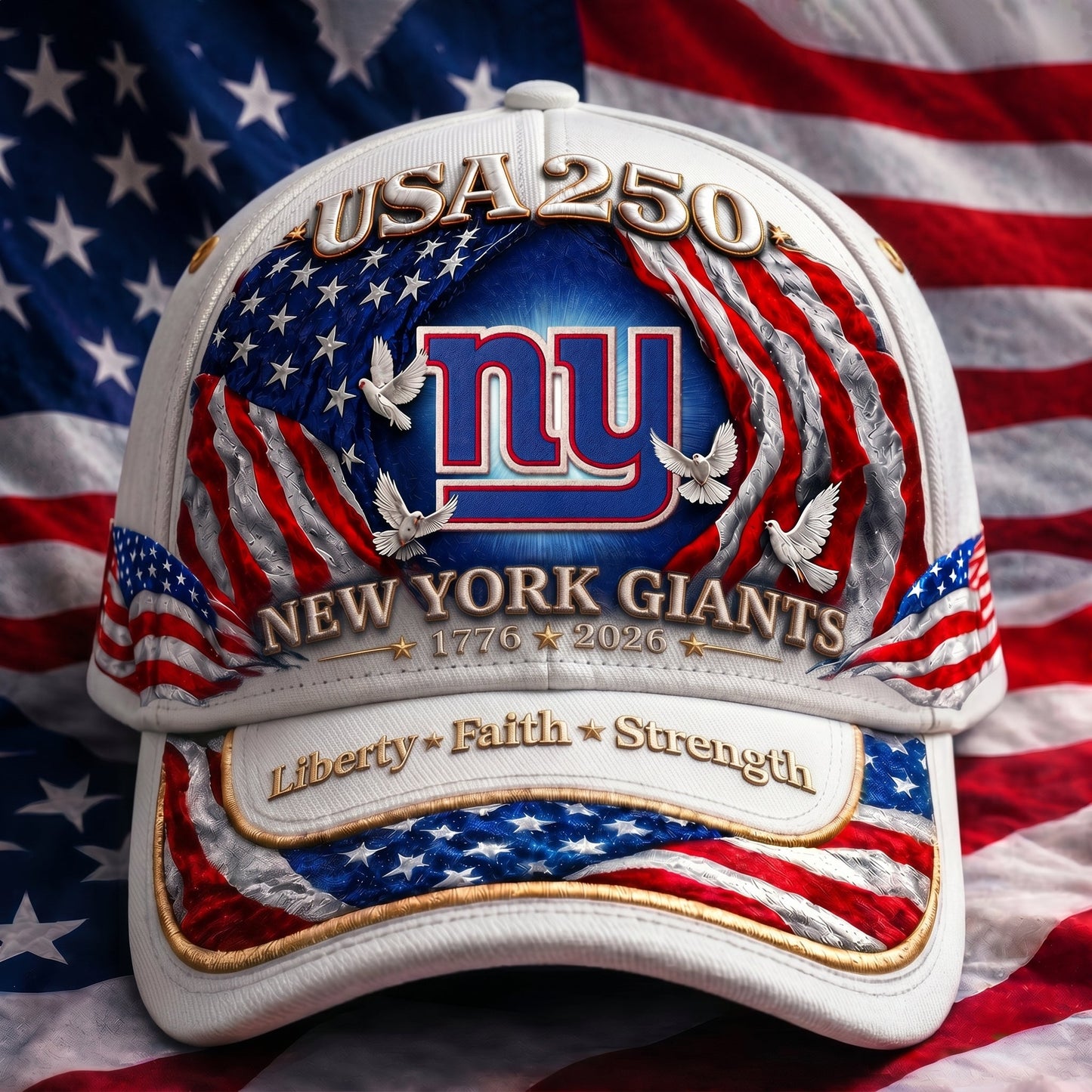 Premium NFL x NYG 250 Years  Anniversary Of Freedom  Cap 220626