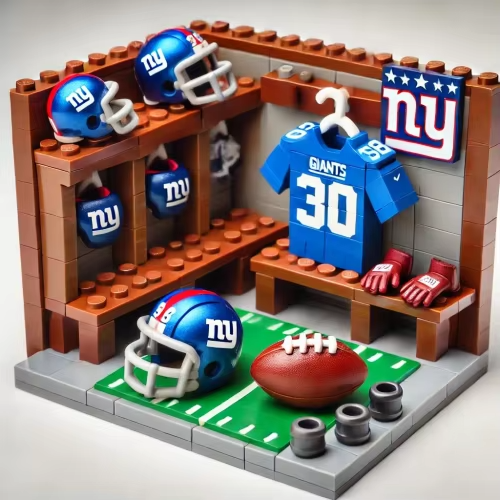 NFL Teams Custom Building Blocks Creative Peripheral Gift Model Toy Mini Changing Room Professional Football League Teams DDT HLP HLPHUONG