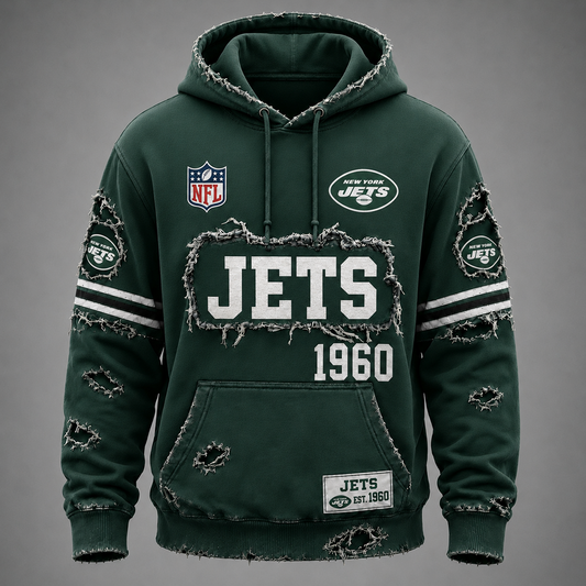 NYJ x NFL Distressed Premium Hoodie 0906 DatND DVT