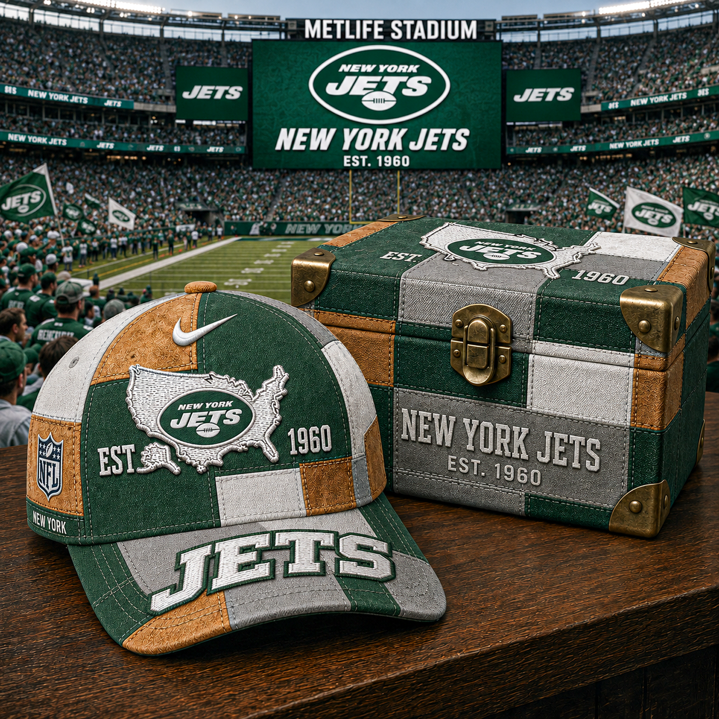 NYJ x NFL Premium Heritage Game Day Classic Cap 1505 DatND DVT