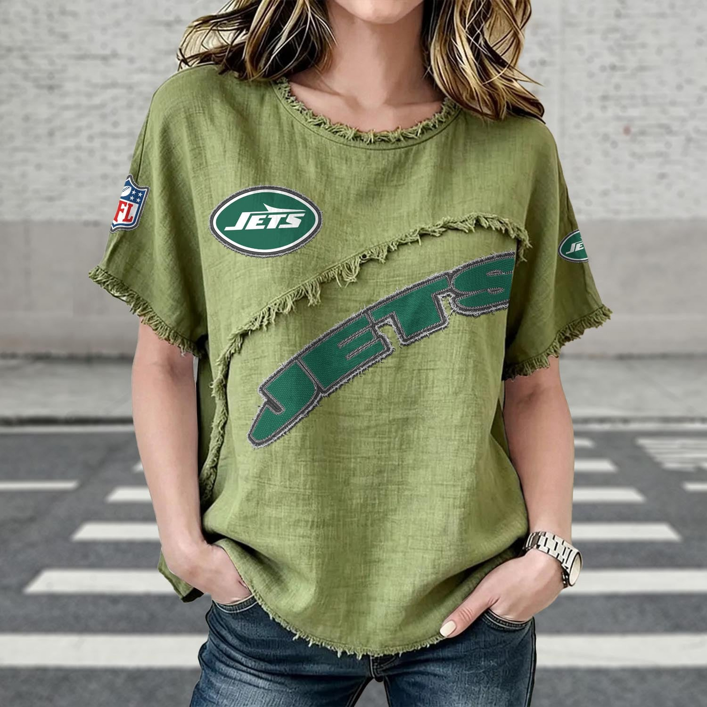 NYJ x NFL Women’s Vintage O-Neck 2905 DatND DVT