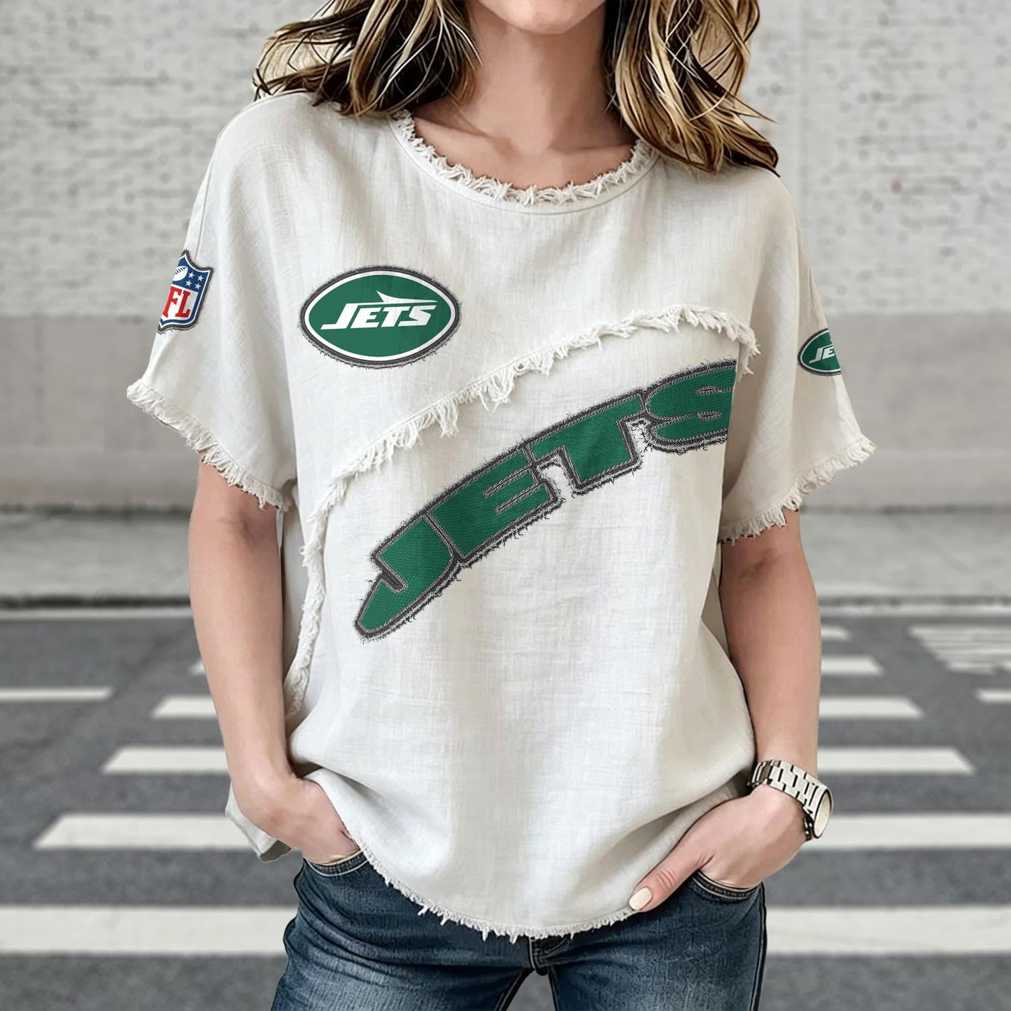 NYJ x NFL Women’s Vintage O-Neck 2905 DatND DVT