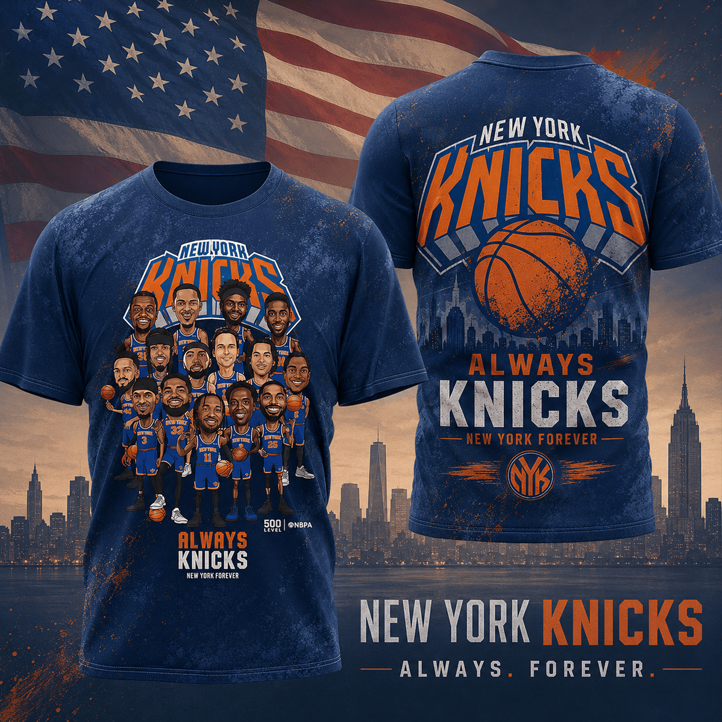 NYK x NBA Eastern Conference 2026 Aparael 3D V4 DATND TANTD