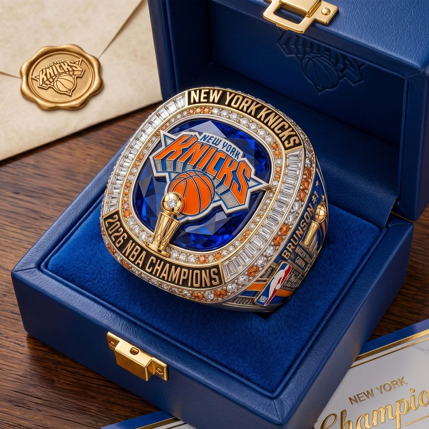 NYK x NBA Luxury Champions Ring 150626