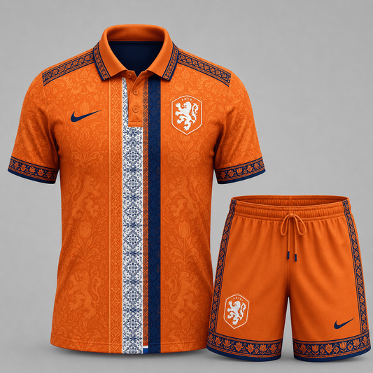 Netherlands Premium WC26 Culture Polo & Shorts Set 0406 DatND DVT