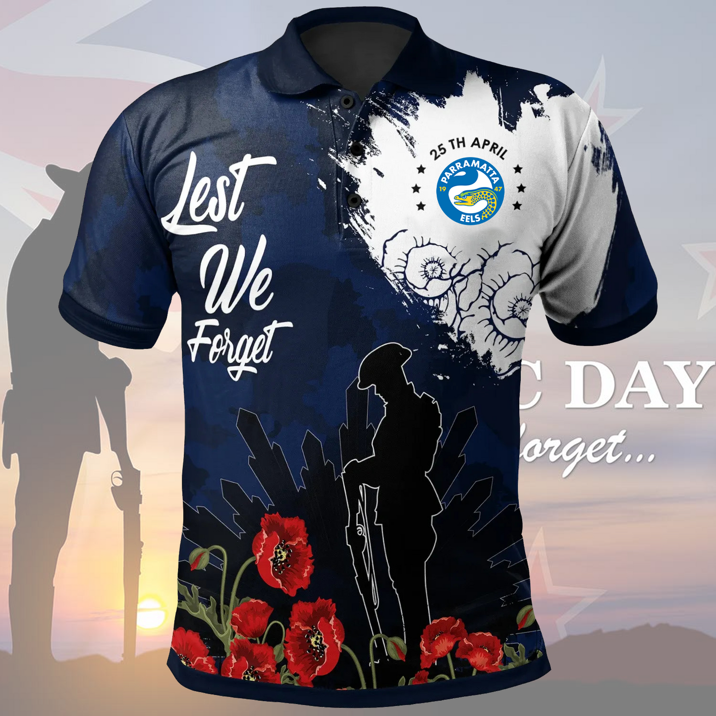PAR x Anzac Day Polo Shirt DATND TANTD