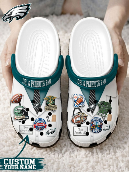 PE PREMIUM NFL NATIONAL DOCTOR'S DAY CLOGS WITH 8 CHARMS DDT  CTND