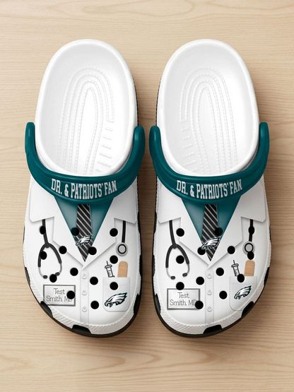 PE PREMIUM NFL NATIONAL DOCTOR'S DAY CLOGS WITH 8 CHARMS DDT  CTND