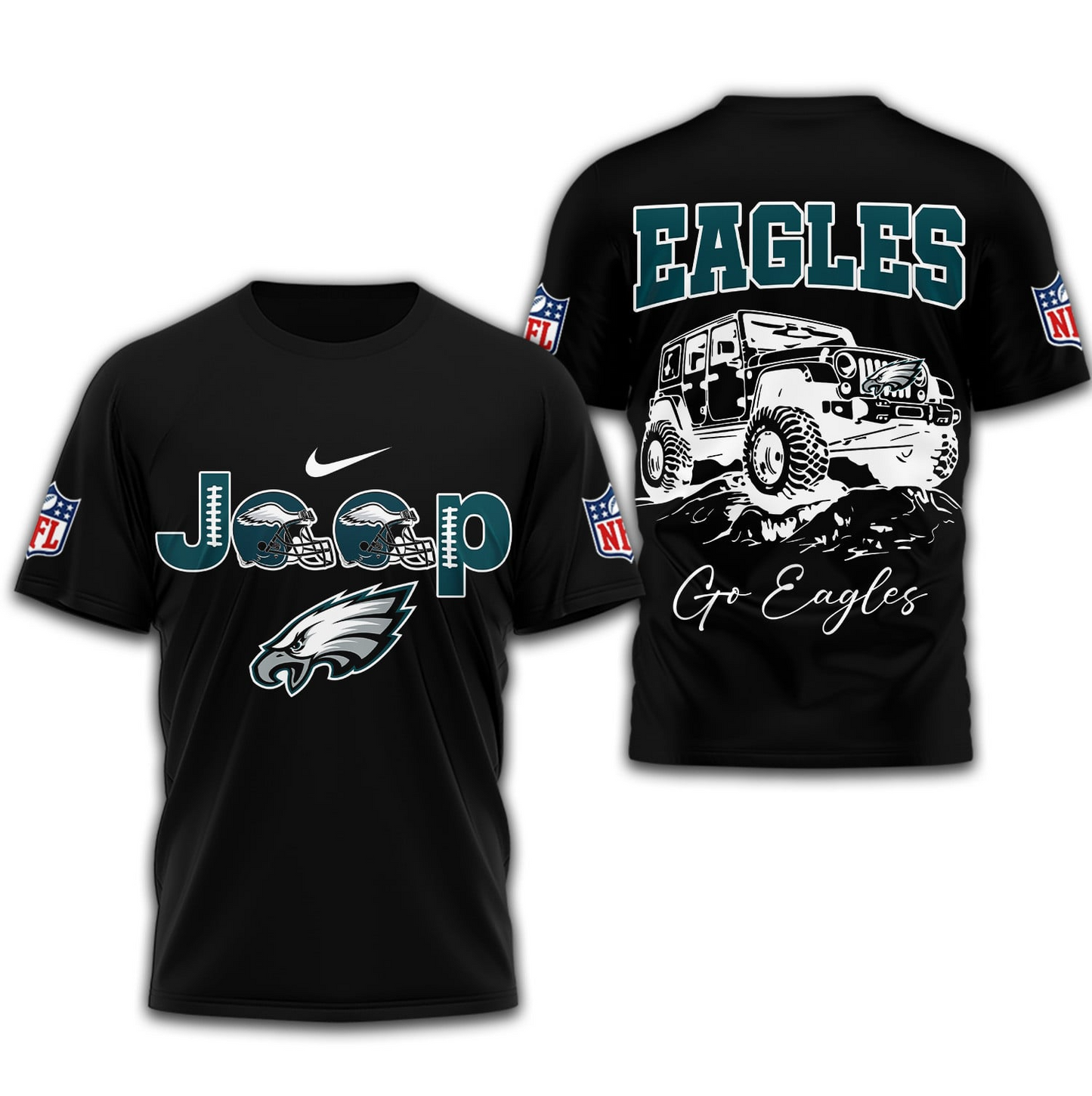PE Premium NFL Jeep 3D Shirt DDT NTL