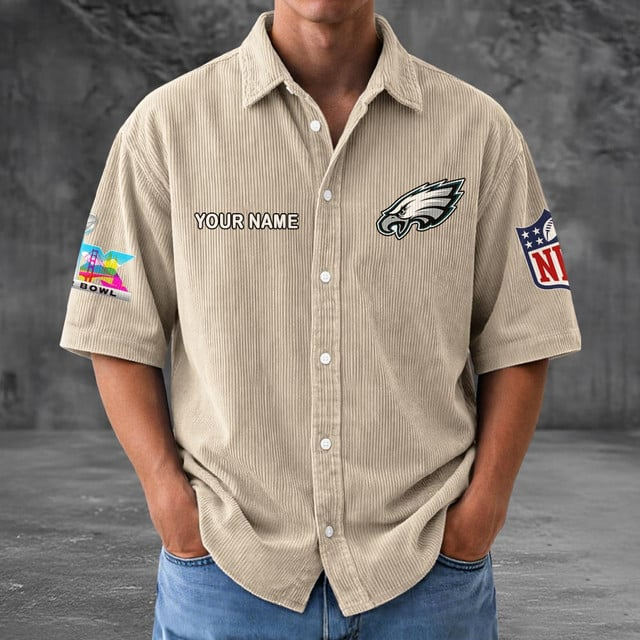 PE x NFL Men Seersucker Button Shirt DDT NTL