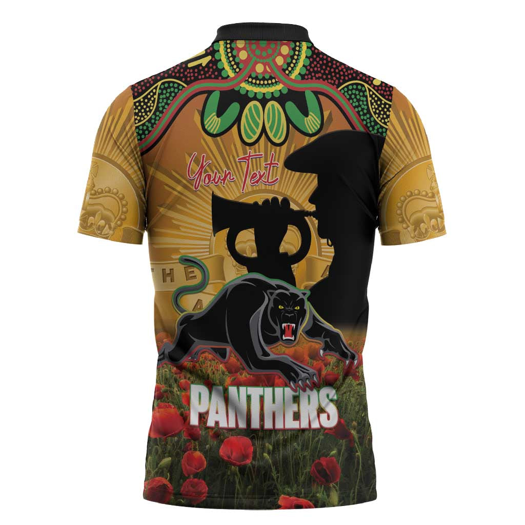 PEN x NRL Rugby ANZAC Day Zipper Polo Shirt Last Post Poppy We Will Remember Them LT14 DatND DVT