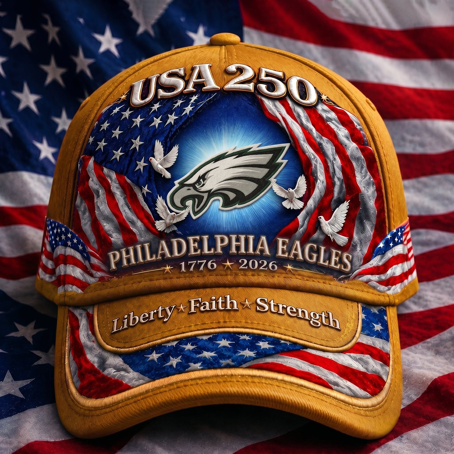 Premium NFL x PE 250 Years  Anniversary Of Freedom  Cap 220626