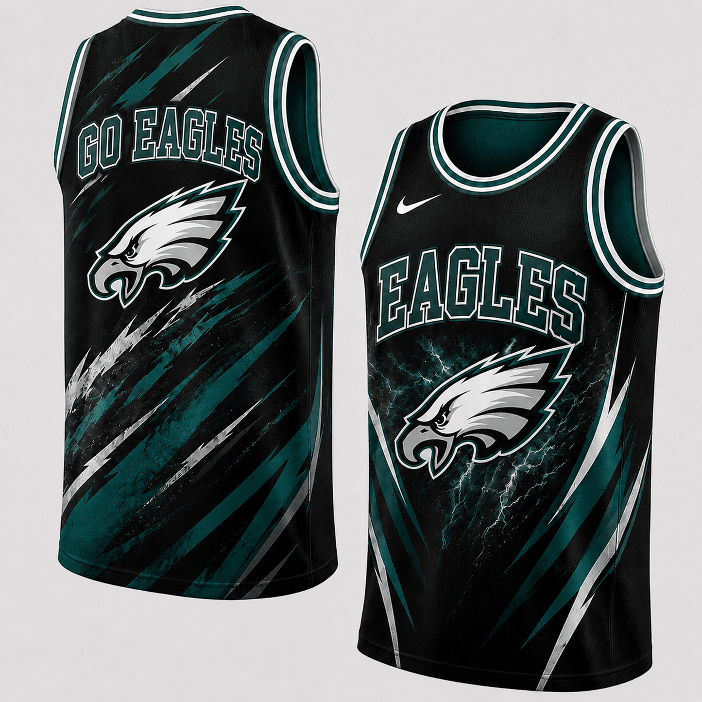 PHI Premium NFL Abstract Scratch Sports Tank Top 1306
