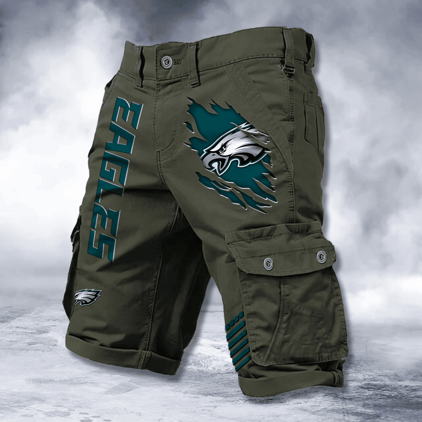 PHI x NFL Cotton Cargo Shorts DATND TANTD 2705