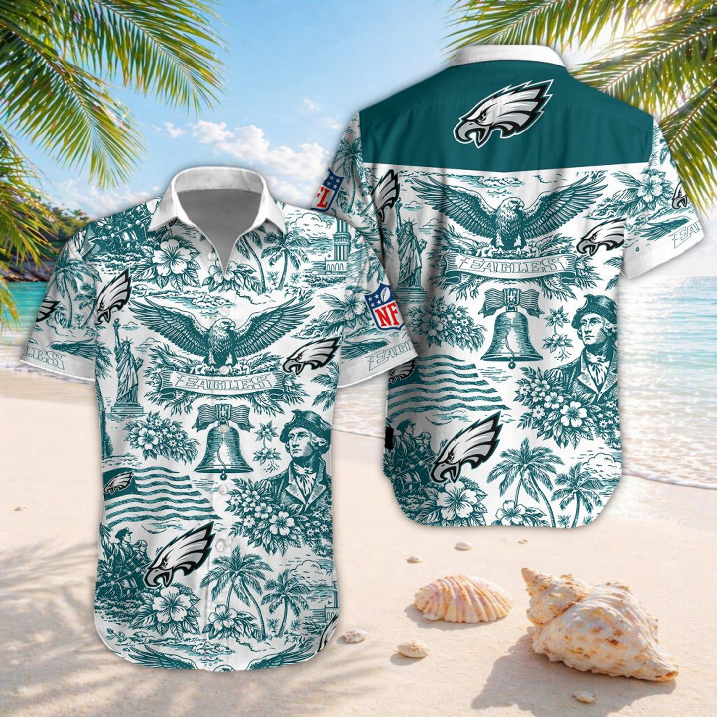 PHI x NFL Hawaiian Shirt 2006