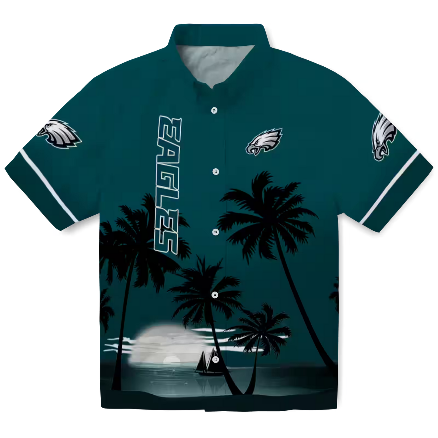 PHI x NFL Hawaiian Shirt – Beach Sunset DATND TANTD 270526