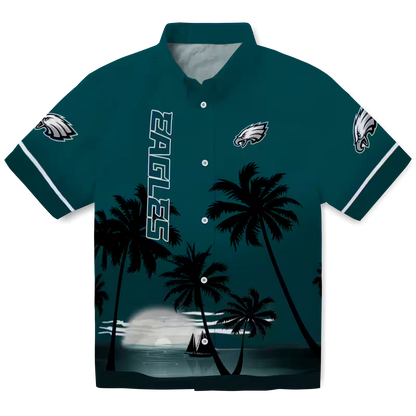 PHI x NFL Hawaiian Shirt – Beach Sunset DATND TANTD 270526