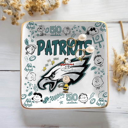 PHI x NFL Premium NFL Snoopy Jewelry Dish 0406 DatND DVT