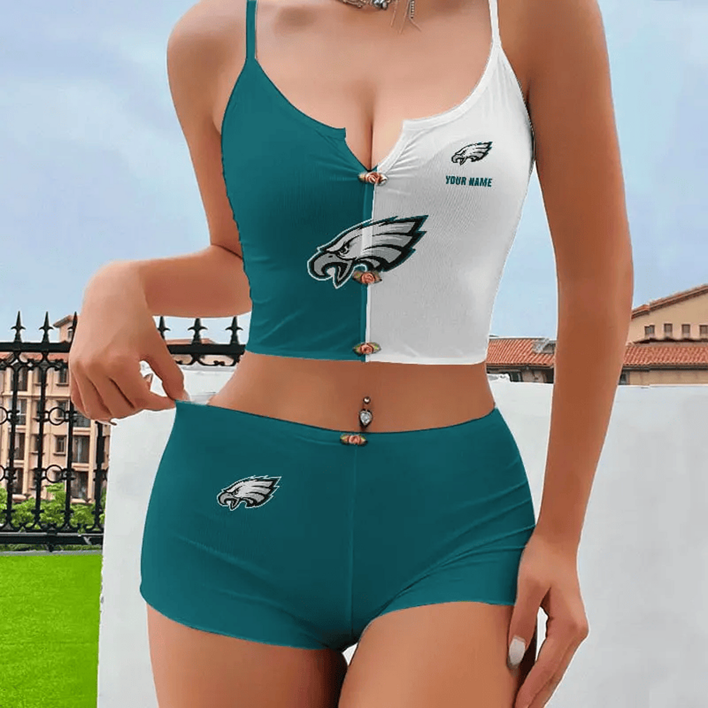 PHI x NFL Summer Full Set Woman Lingerie DATND TANTD