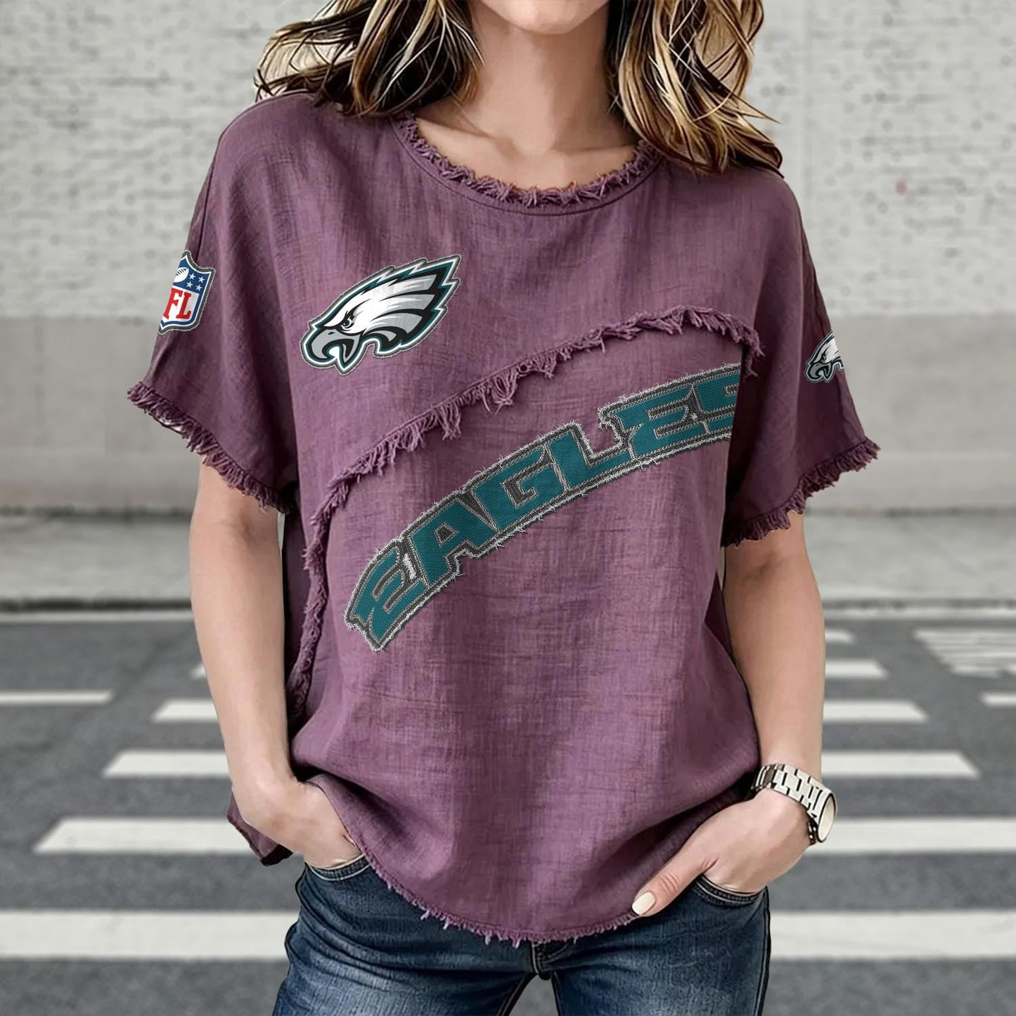 PHI x NFL Women’s Vintage O-Neck 2905 DatND DVT